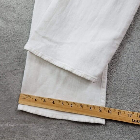 7 For All Mankind Jeans Women 32x32 White Original Bootcut Wide Baggy Y2K Skater - Picture 8 of 16